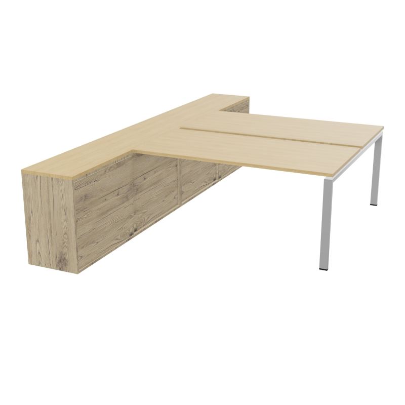 CNT 2T BENCH 203X330+RGT HT BR DBLE FACE PLAT.FIXES 160X80 P.FX RECT.ARCHE R1 SA R3