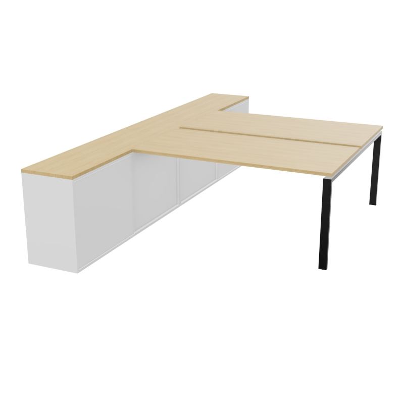 CNT 2T BENCH 203X330+RGT HT BR DBLE FACE PLAT.FIXES 160X80 P.FX RECT.ARCHE R1 SG MG