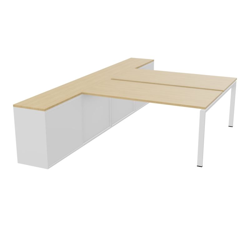 CNT 2T BENCH 203X330+RGT HT BR DBLE FACE PLAT.FIXES 160X80 P.FX RECT.ARCHE R1 SO MG