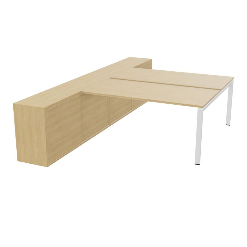 CNT 2T BENCH 203X330+RGT HT BR DBLE FACE PLAT.FIXES 160X80 P.FX RECT.ARCHE R1 SO R1
