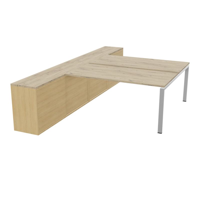 CNT 2T BENCH 203X330+RGT HT BR DBLE FACE PLAT.FIXES 160X80 P.FX RECT.ARCHE R3 SA R1