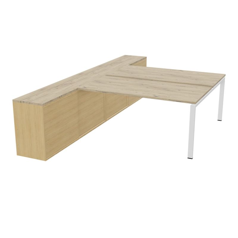CNT 2T BENCH 203X330+RGT HT BR DBLE FACE PLAT.FIXES 160X80 P.FX RECT.ARCHE R3 SO R1
