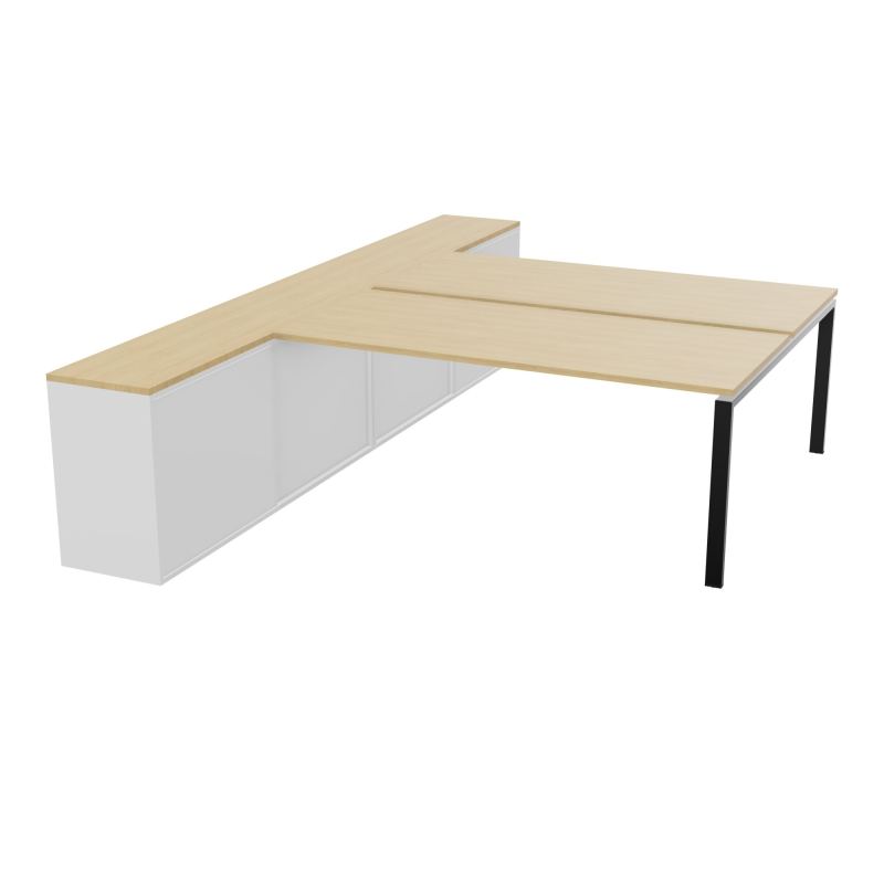 CNT 2T BENCH 223X330+RGT HT BR DBLE FACE PLAT.FIXES 180X80 P.FX RECT.ARCHE R1 SG MG