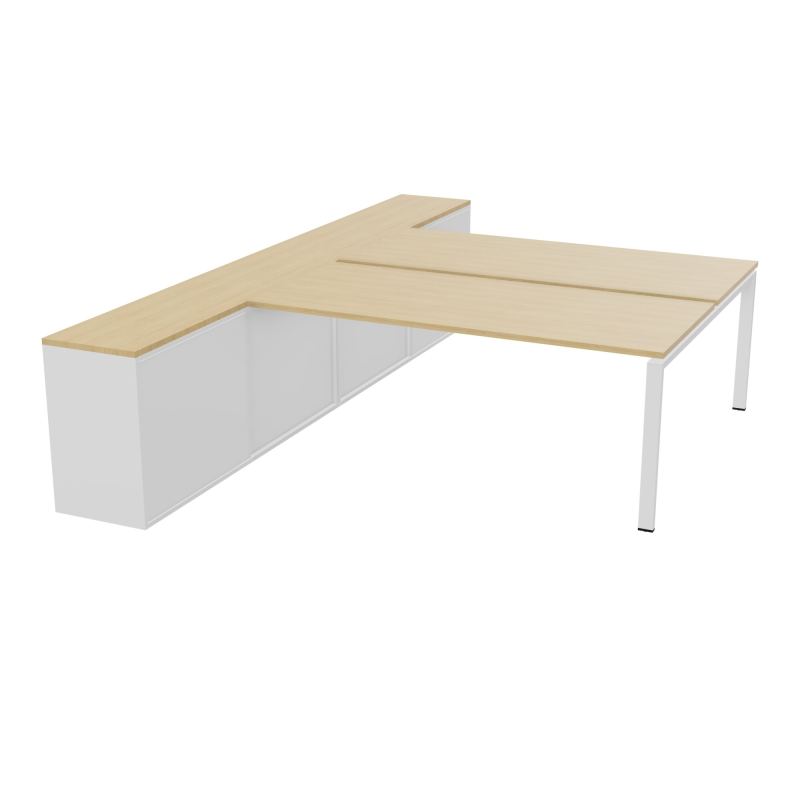 CNT 2T BENCH 223X330+RGT HT BR DBLE FACE PLAT.FIXES 180X80 P.FX RECT.ARCHE R1 SO MG
