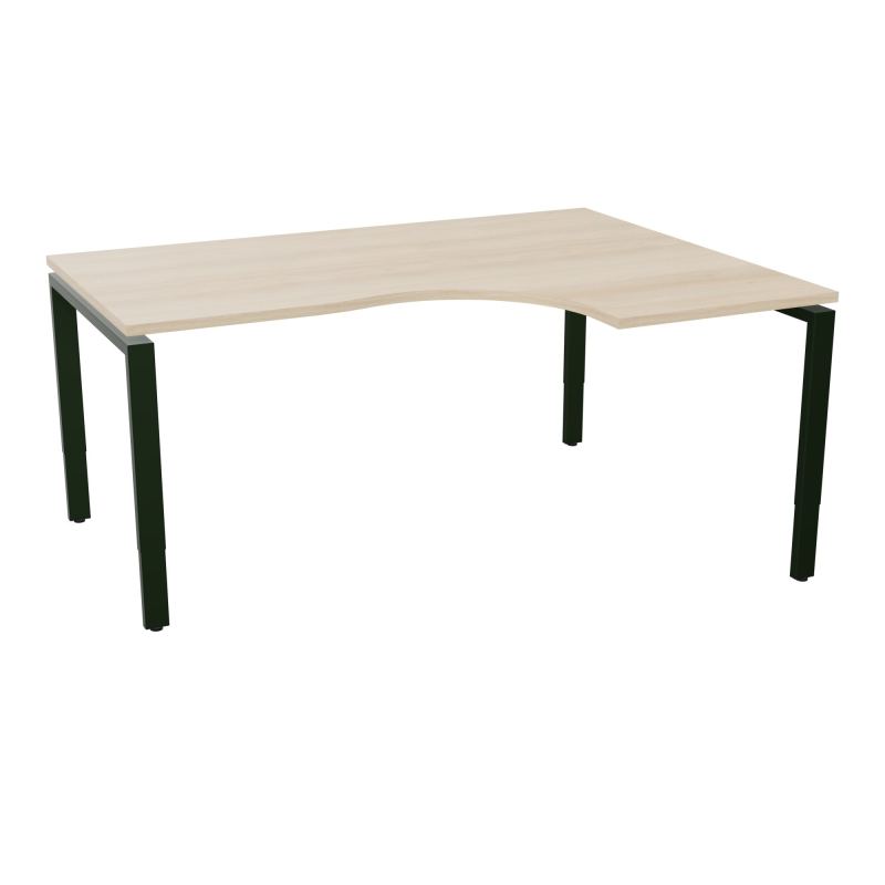 BUR CONECT CPT ASYM 90° RETADTE L160XP120CM-PLAT -PIET ARCHE RECT RH RZ ST