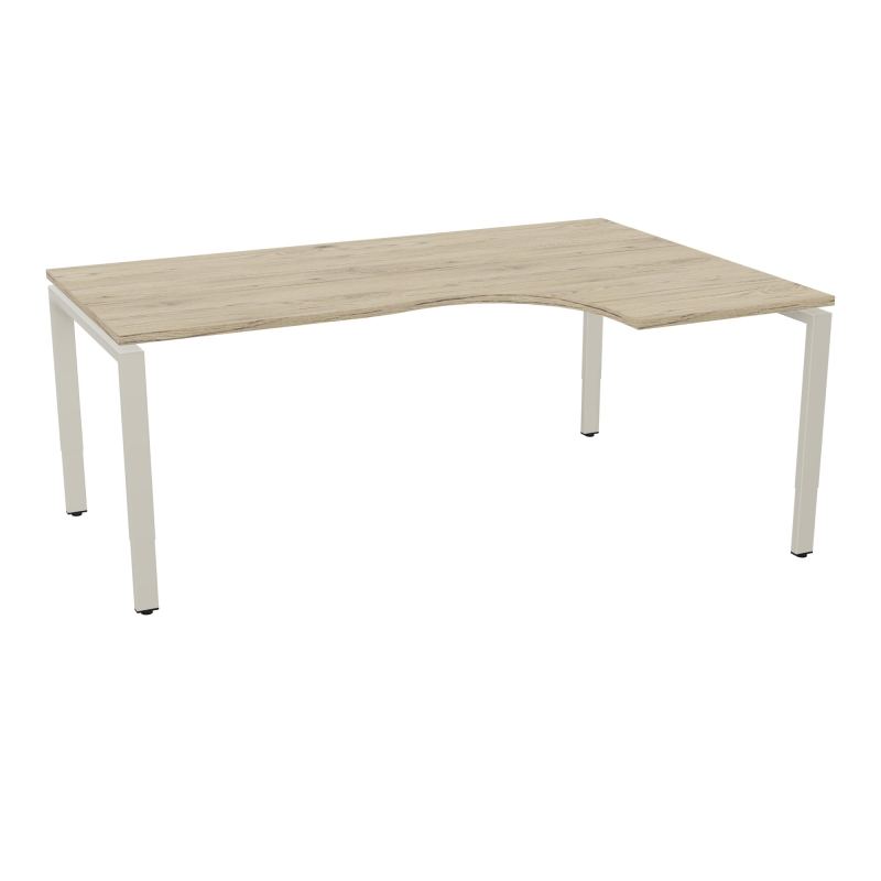 BUR CONECT CPT ASYM 90° RETADTE L180XP120CM-PLAT -PIET ARCHE RECT RH R3 ZC