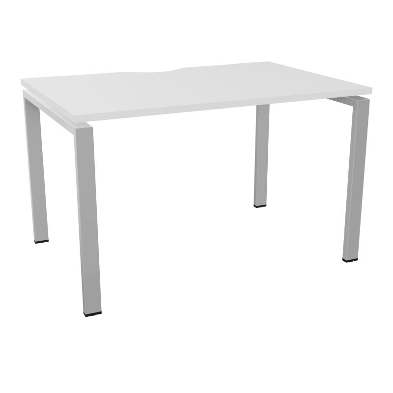 CONECT BUR RECT. ECHANCRURE L120XP80CM décor MG SUR PIEDS ARCHE FIXES FIN SA