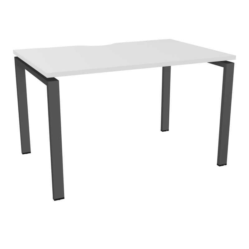 CONECT BUR RECT. ECHANCRURE L120XP80CM décor MG SUR PIEDS ARCHE FIXES FIN SC