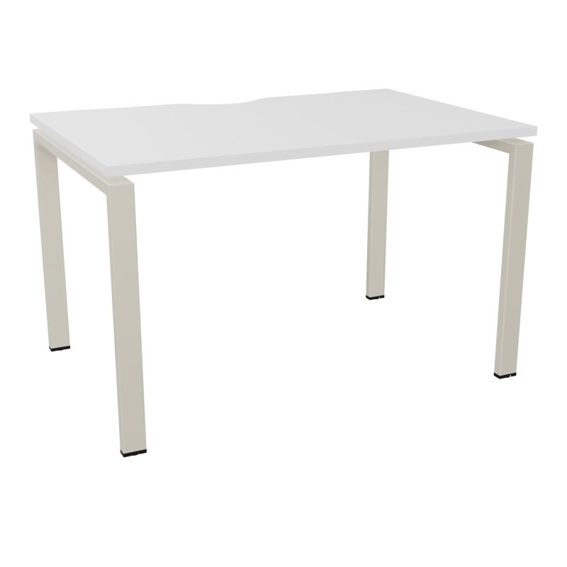 BUR RECT. CONECT ECHANCRURE L120XP80CM décor  SUR PIEDS ARCHE FIXES FIN MG ZC