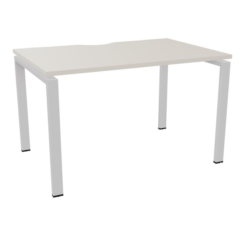 BUR RECT. CONECT ECHANCRURE L120XP80CM décor  SUR PIEDS ARCHE FIXES FIN N5 SD