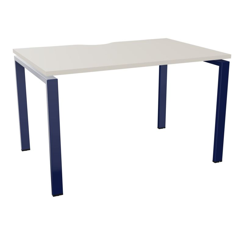 BUR RECT. CONECT ECHANCRURE L120XP80CM décor  SUR PIEDS ARCHE FIXES FIN N5 X4