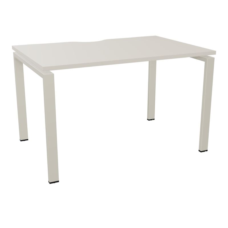 BUR RECT. CONECT ECHANCRURE L120XP80CM décor  SUR PIEDS ARCHE FIXES FIN N5 ZC