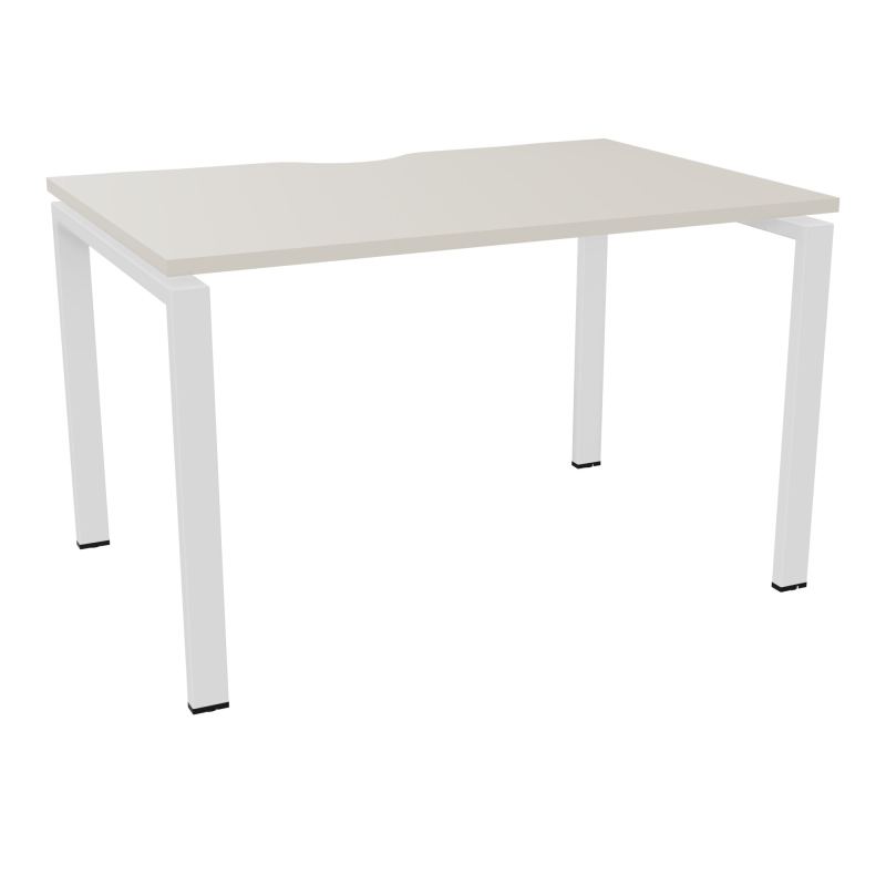 BUR RECT. CONECT ECHANCRURE L120XP80CM décor  SUR PIEDS ARCHE FIXES FIN N5 ZO