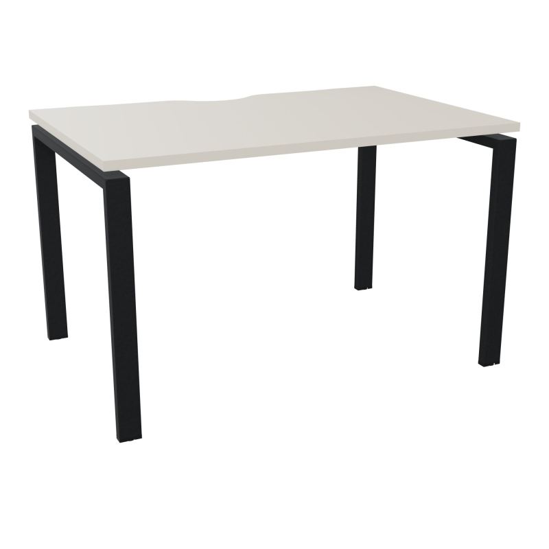 BUR RECT. CONECT ECHANCRURE L120XP80CM décor  SUR PIEDS ARCHE FIXES FIN N5 ZP