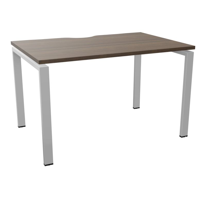 BUR RECT. CONECT ECHANCRURE L120XP80CM décor  SUR PIEDS ARCHE FIXES FIN N6 SA