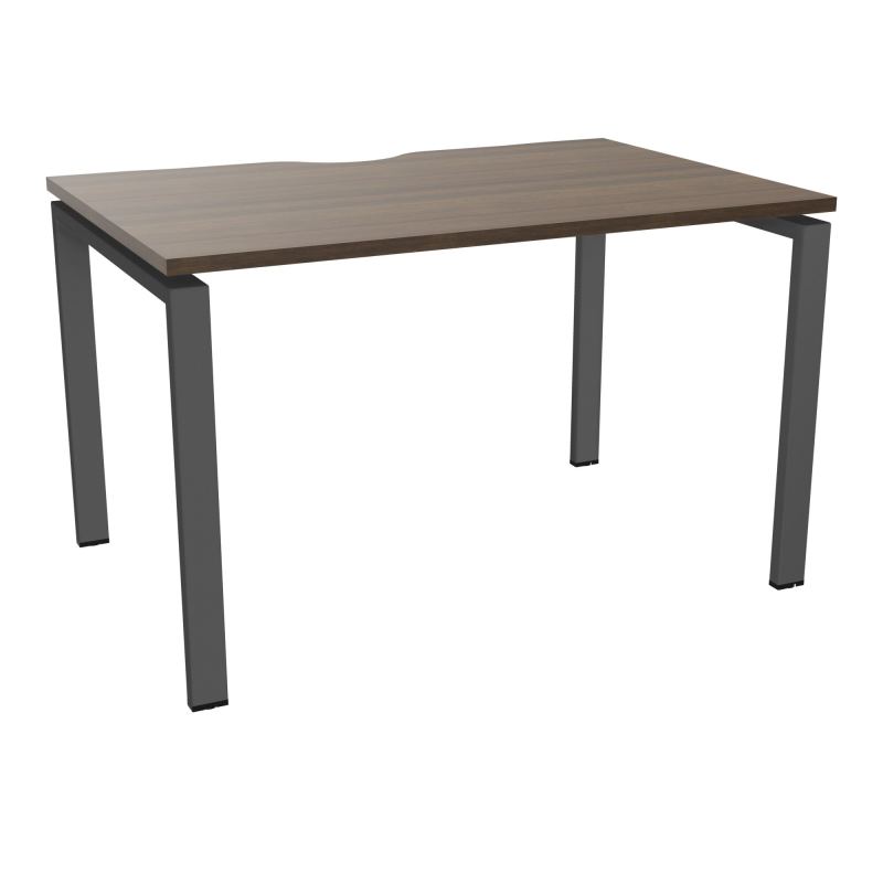 BUR RECT. CONECT ECHANCRURE L120XP80CM décor  SUR PIEDS ARCHE FIXES FIN N6 SC