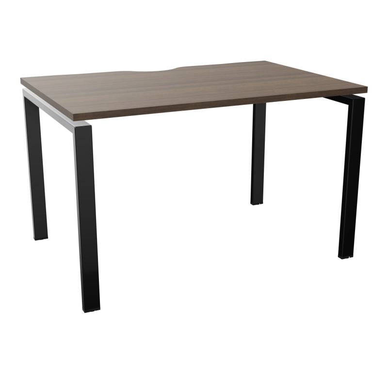 BUR RECT. CONECT ECHANCRURE L120XP80CM décor  SUR PIEDS ARCHE FIXES FIN N6 SG