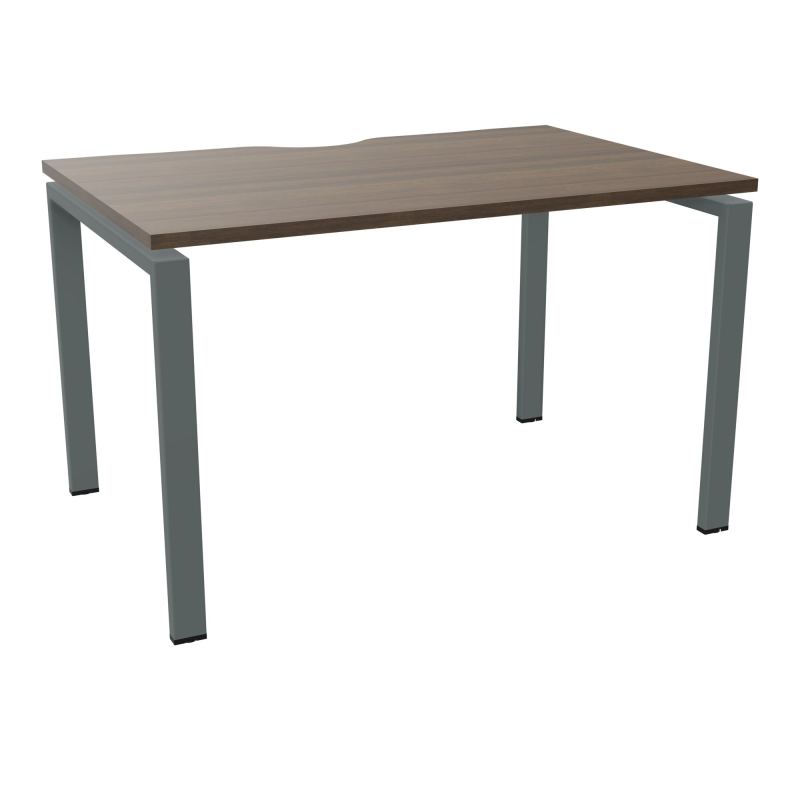 BUR RECT. CONECT ECHANCRURE L120XP80CM décor  SUR PIEDS ARCHE FIXES FIN N6 SU