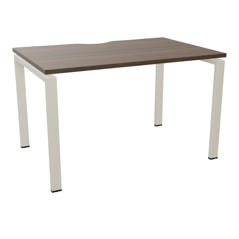 BUR RECT. CONECT ECHANCRURE L120XP80CM décor  SUR PIEDS ARCHE FIXES FIN N6 ZC