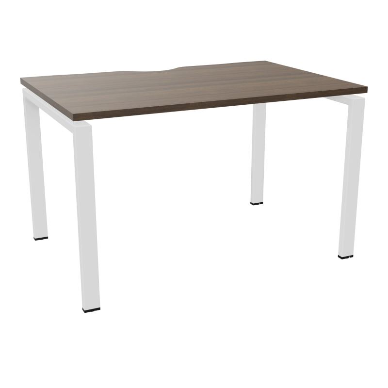 BUR RECT. CONECT ECHANCRURE L120XP80CM décor  SUR PIEDS ARCHE FIXES FIN N6 ZO