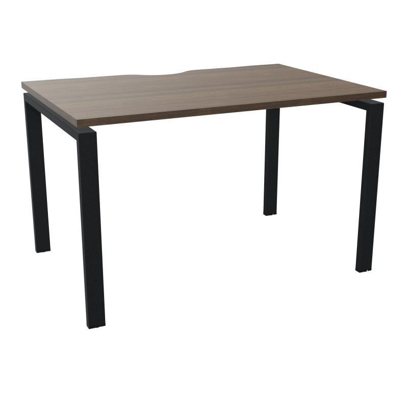 BUR RECT. CONECT ECHANCRURE L120XP80CM décor  SUR PIEDS ARCHE FIXES FIN N6 ZP