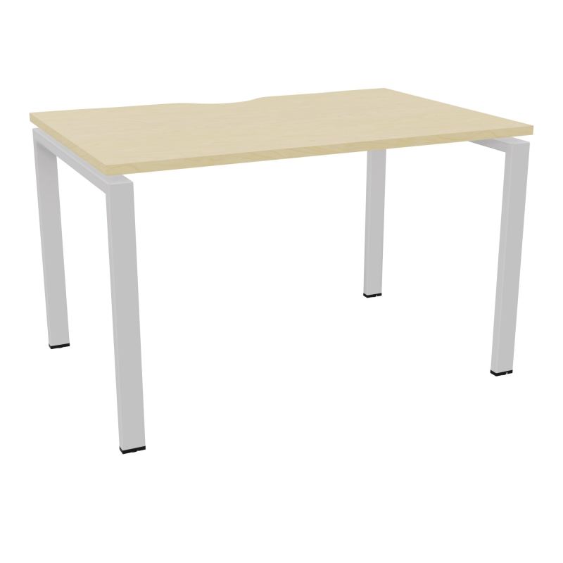 BUR RECT. CONECT ECHANCRURE L120XP80CM décor  SUR PIEDS ARCHE FIXES FIN N8 SD