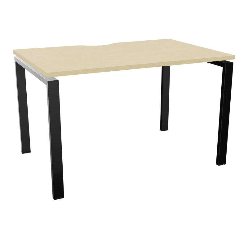 BUR RECT. CONECT ECHANCRURE L120XP80CM décor  SUR PIEDS ARCHE FIXES FIN N8 SG