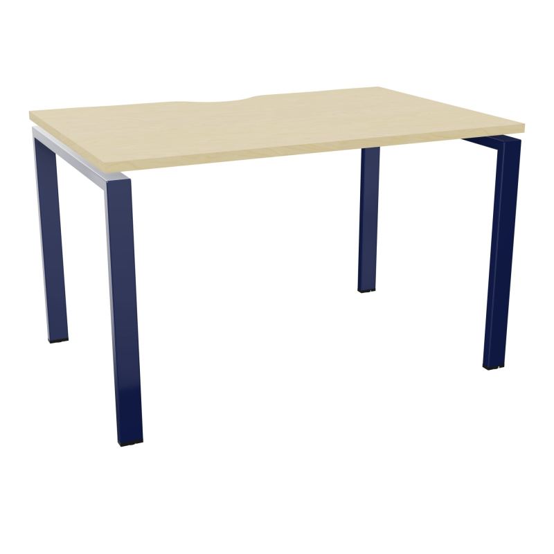 BUR RECT. CONECT ECHANCRURE L120XP80CM décor  SUR PIEDS ARCHE FIXES FIN N8 X4