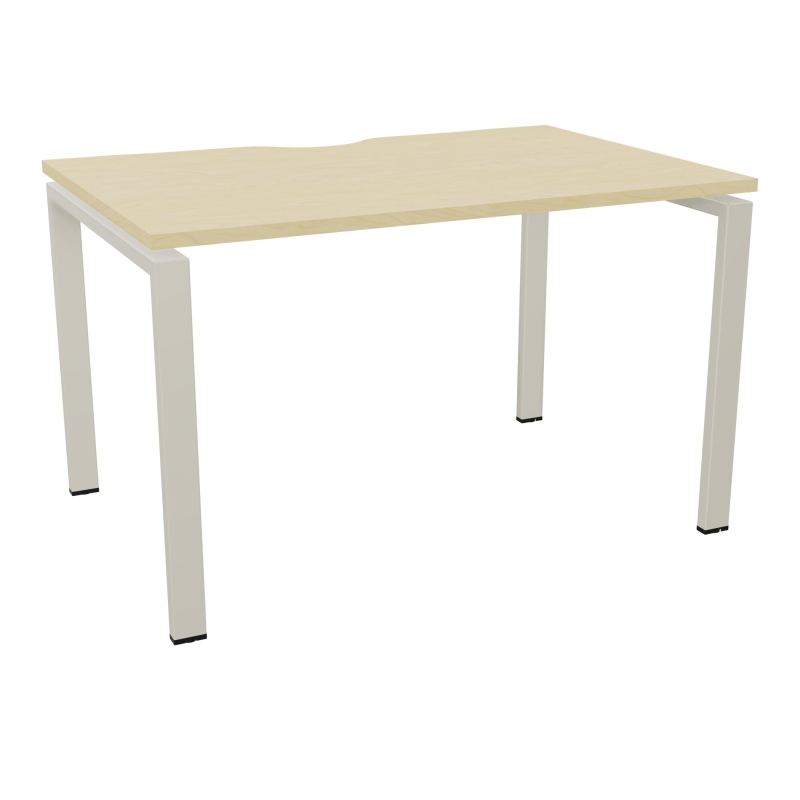 BUR RECT. CONECT ECHANCRURE L120XP80CM décor  SUR PIEDS ARCHE FIXES FIN N8 ZC