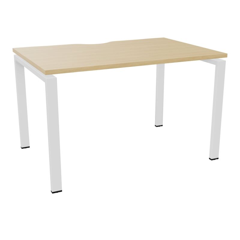 BUR RECT. CONECT ECHANCRURE L120XP80CM décor  SUR PIEDS ARCHE FIXES FIN    R1 SO