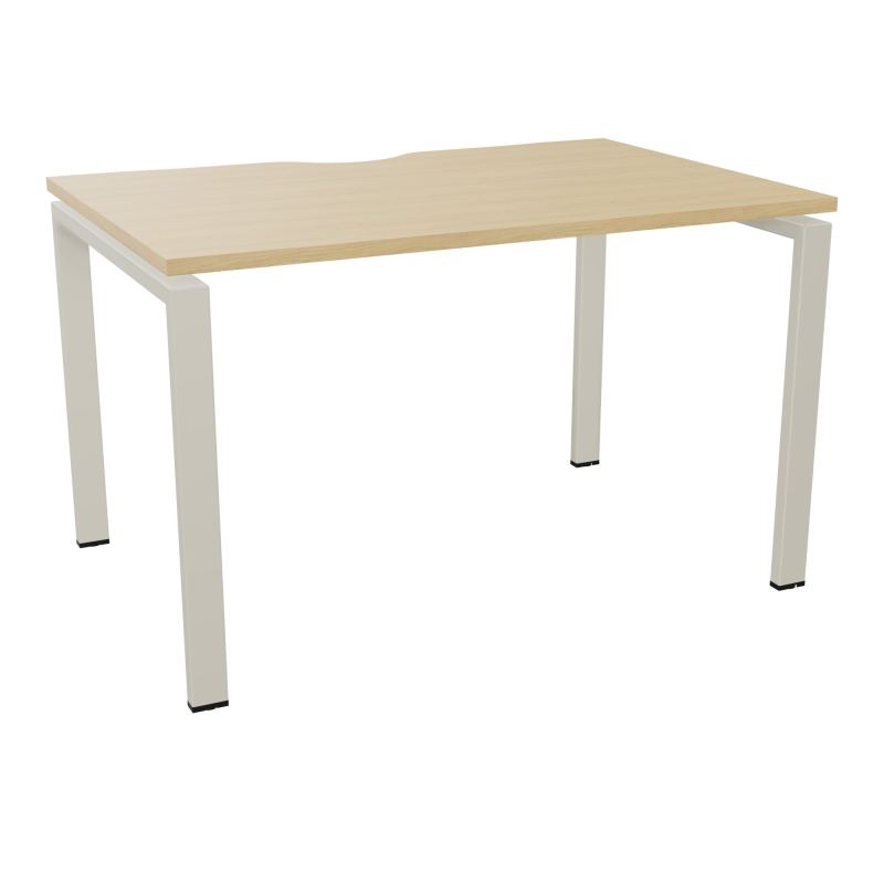 BUR RECT. CONECT ECHANCRURE L120XP80CM décor  SUR PIEDS ARCHE FIXES FIN    R1 ZC