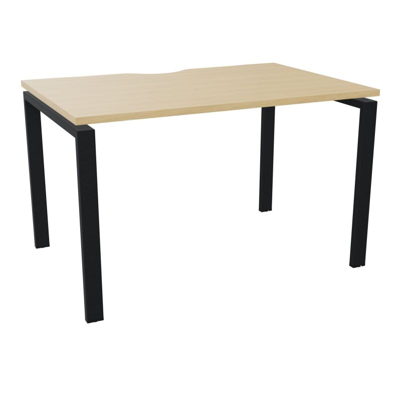BUR RECT. CONECT ECHANCRURE L120XP80CM décor  SUR PIEDS ARCHE FIXES FIN    R1 ZP