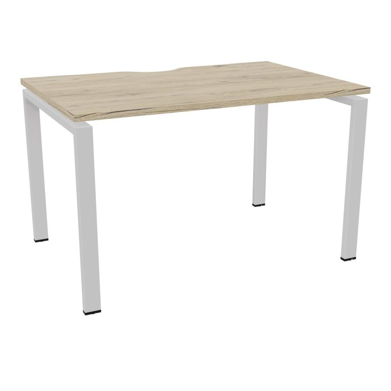 CONECT BUR RECT. ECHANCRURE L120XP80CM décor R3 SUR PIEDS ARCHE FIXES FIN SD