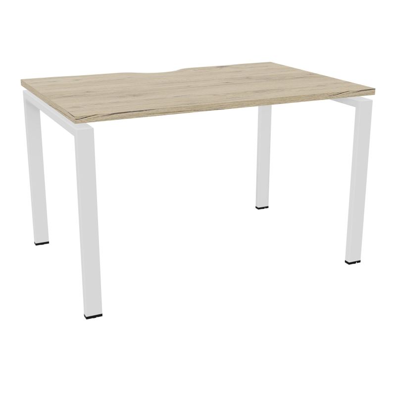 CONECT BUR RECT. ECHANCRURE L120XP80CM décor R3 SUR PIEDS ARCHE FIXES FIN SO