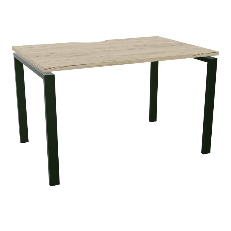 BUR RECT. CONECT ECHANCRURE L120XP80CM décor  SUR PIEDS ARCHE FIXES FIN R3 ST