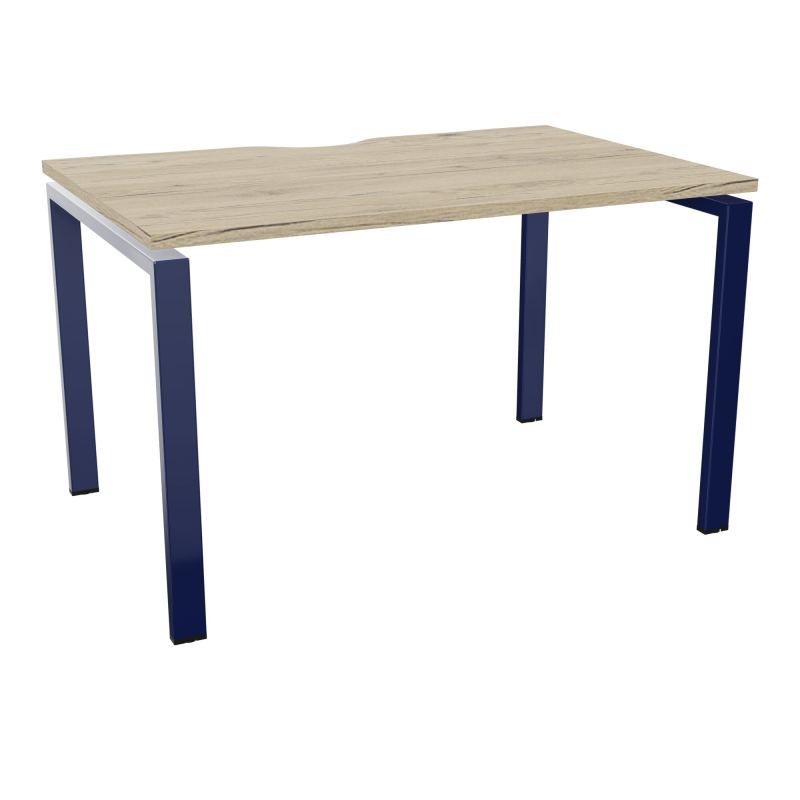 CONECT BUR RECT. ECHANCRURE L120XP80CM décor R3 SUR PIEDS ARCHE FIXES FIN X4