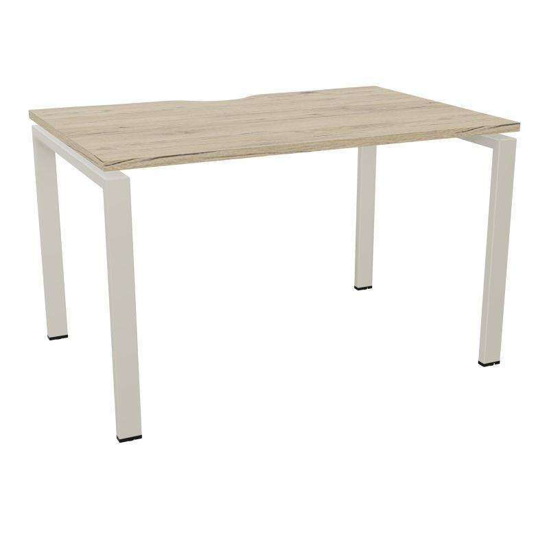 BUR RECT. CONECT ECHANCRURE L120XP80CM décor  SUR PIEDS ARCHE FIXES FIN R3 ZC