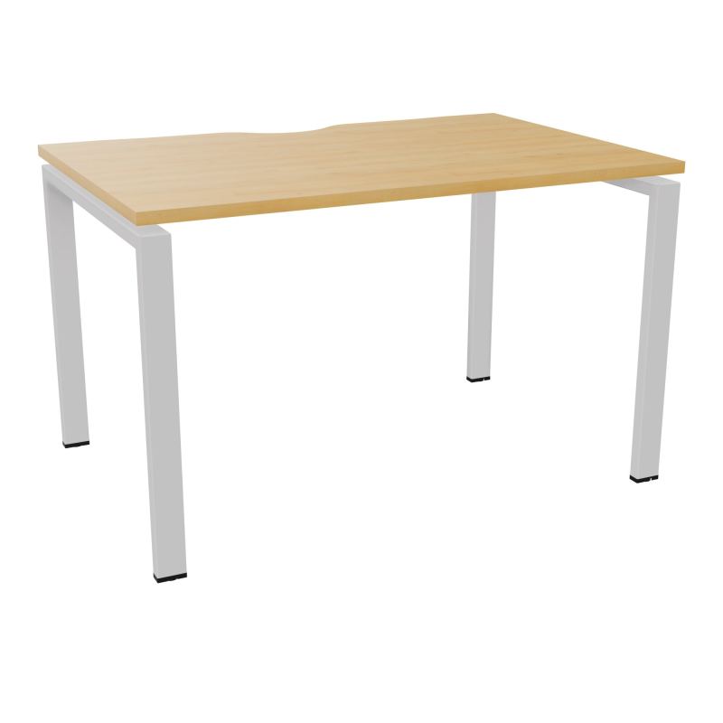 BUR RECT. CONECT ECHANCRURE L120XP80CM décor  SUR PIEDS ARCHE FIXES FIN    R5 SD