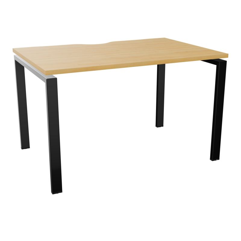 BUR RECT. CONECT ECHANCRURE L120XP80CM décor  SUR PIEDS ARCHE FIXES FIN    R5 SG
