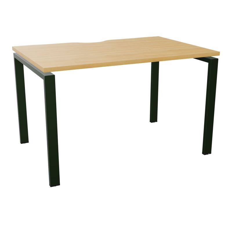 BUR RECT. CONECT ECHANCRURE L120XP80CM décor  SUR PIEDS ARCHE FIXES FIN    R5 ST