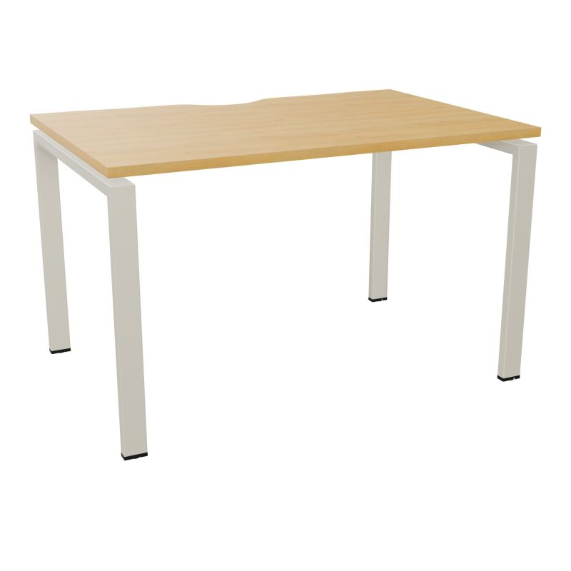 BUR RECT. CONECT ECHANCRURE L120XP80CM décor  SUR PIEDS ARCHE FIXES FIN    R5 ZC