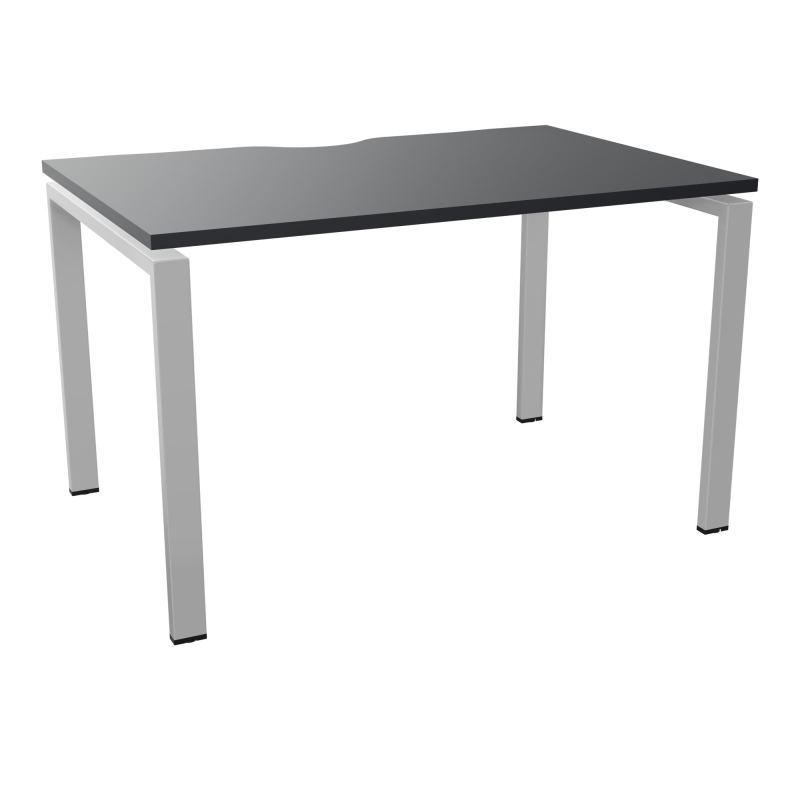 BUR RECT. CONECT ECHANCRURE L120XP80CM décor  SUR PIEDS ARCHE FIXES FIN    R9 SA
