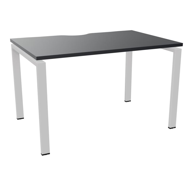 BUR RECT. CONECT ECHANCRURE L120XP80CM décor  SUR PIEDS ARCHE FIXES FIN    R9 SD
