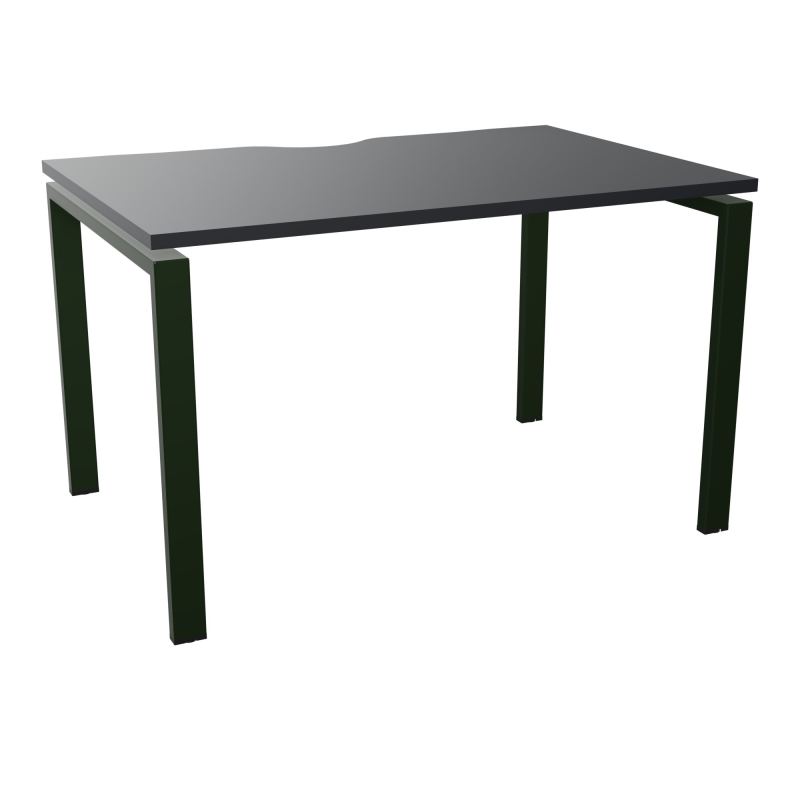 BUR RECT. CONECT ECHANCRURE L120XP80CM décor  SUR PIEDS ARCHE FIXES FIN    R9 ST