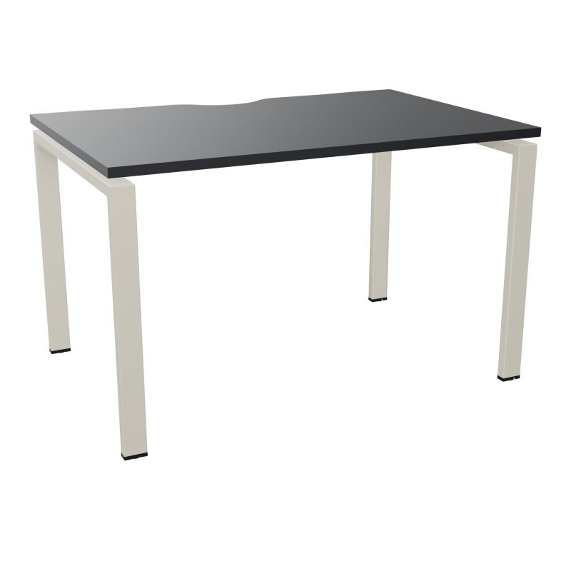 BUR RECT. CONECT ECHANCRURE L120XP80CM décor  SUR PIEDS ARCHE FIXES FIN    R9 ZC