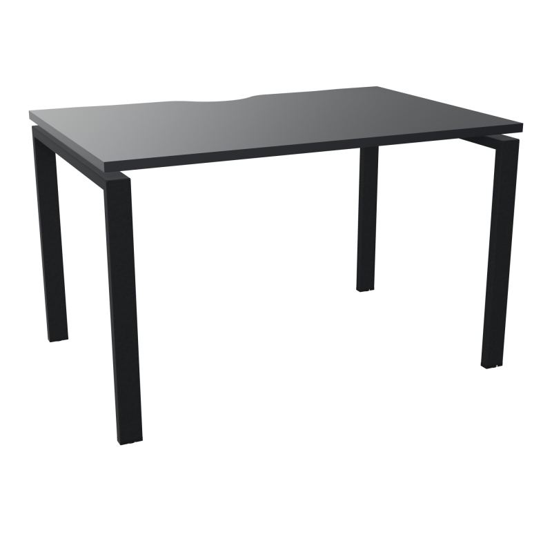 BUR RECT. CONECT ECHANCRURE L120XP80CM décor  SUR PIEDS ARCHE FIXES FIN    R9 ZP