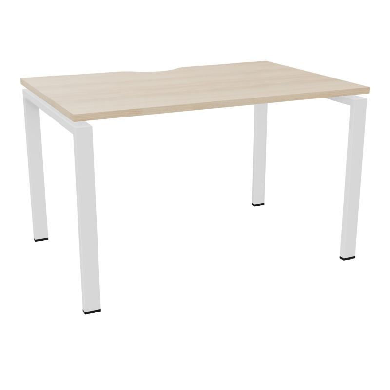 CONECT BUR RECT. ECHANCRURE L120XP80CM décor RZ SUR PIEDS ARCHE FIXES FIN ZO