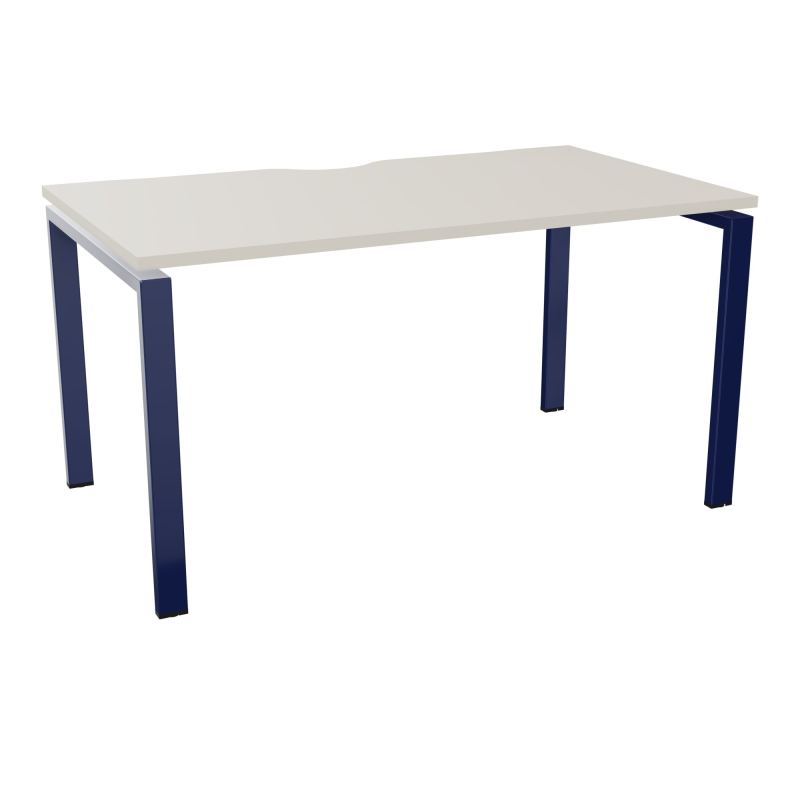 BUR RECT. CONECT ECHANCRURE L140XP80CM décor  SUR PIEDS ARCHE FIXES FIN N5 X4