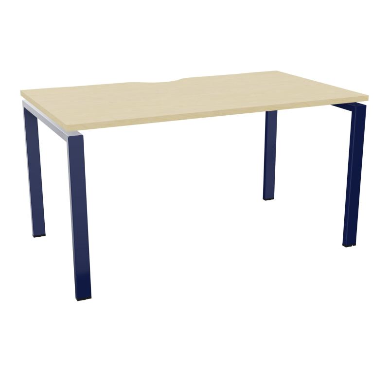 BUR RECT. CONECT ECHANCRURE L140XP80CM décor  SUR PIEDS ARCHE FIXES FIN N8 X4