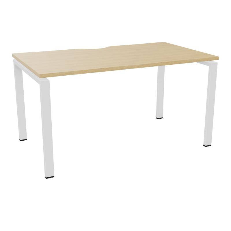 BUR RECT. CONECT ECHANCRURE L140XP80CM décor  SUR PIEDS ARCHE FIXES FIN    R1 SO